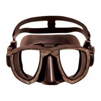 Маска Omer Aries 39 Mimetic Mask, brown, Для подводной охоты, Двухстекольная, One size