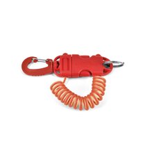 Ретрактор Best Divers посилений спіральний з кільцем 40 мм Extensible Clips Smart Coil, red, Ретрактор