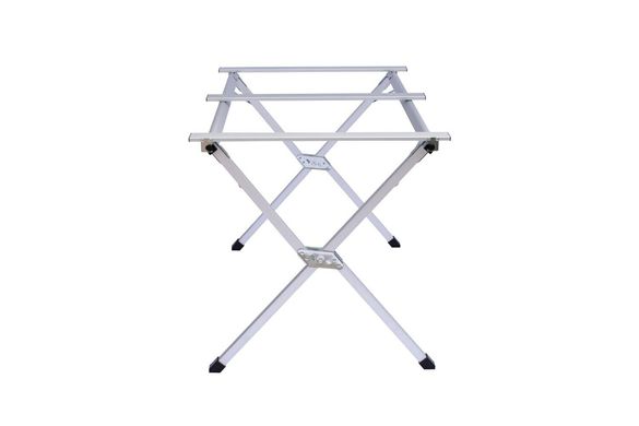 Стіл Tramp з алюмінієвою стільницею 120х60х70см, silver, Столи для пікніка