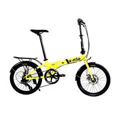 Велосипед Vento FOLDY Yellow Gloss 2020, Yellow Gloss, One size, Складані, Універсальні, 148-195 см, 2020