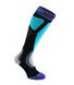 Шкарпетки Bridgedale MerinoFusion Ski Alpine Tour Women's, black/turquoise, S, Для жінок, Гірськолижні, Комбіновані, Великобританія, Великобританія