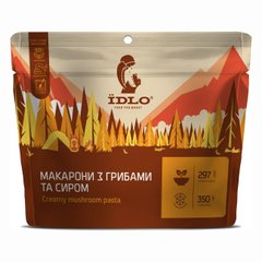 Сухой продукт-сублимат ЇDLO Макароны с грибами и сыром 100 г, orange, Вторые блюда, 100, Украина, Украина