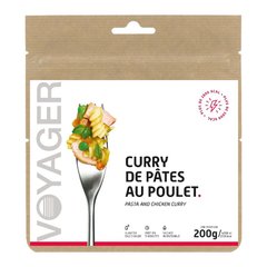 Сублімованна їжа Voyager Pasta and chicken curry 200 г (Паста з куркою та соусом карі), brown, М'ясні