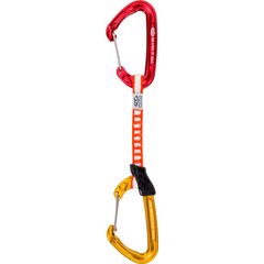 Відтяжка з карабінами Climbing Technology Fly-Weight Evo Set DY 17 cm, red/gold