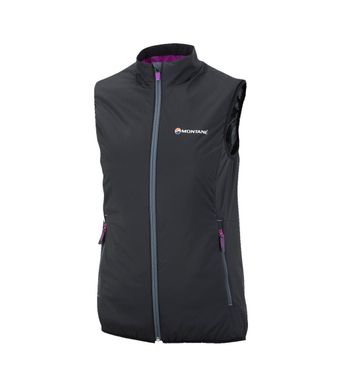 Жилетка Montane Female Glacier Vest, black, S, Для женщин, Primaloft