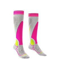 Шкарпетки Bridgedale Ski MidWeight Over Calf Wmn (M. P.), Grey/pink, S, Для жінок, Гірськолижні, Комбіновані, Великобританія, Великобританія