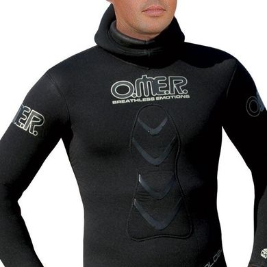 Мисливський гідрокостюм Omer Gold Black (7мм) jacket+pants, black, 7, Для чоловіків, Мокрий, Для підводного полювання, Довгий, 4
