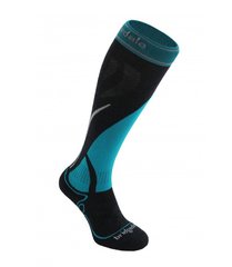 Шкарпетки Bridgedale MerinoFusion Ski Vertige Mid Women's, Gunmetal/turquoise, L, Для жінок, Гірськолижні, Комбіновані, Великобританія, Великобританія