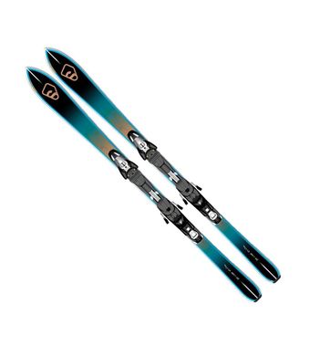 Комплект лыжи Salomon BBR 7.5 с креплением Z10, black/blue, Горные, Для мужчин, Лыжи