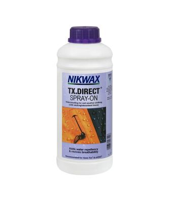 Просочення для мембран Nikwax TX. Direct Spray-on 1l, purple, Засоби для просочення, Для одягу, Для мембран, Великобританія, Великобританія