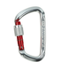 Карабін Climbing Technology D-Shape SG, silver/red gate