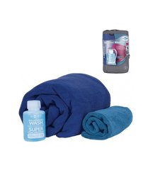 Набор полотенце + шампунь Sea To Summit Tek Towel Wash Kit, Cobalt Blue, M