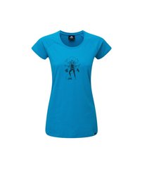 Футболка Mountain Equipment Goddess Women's Tee, Digital blue, Для жінок, 12, Футболки, Китай, Великобританія