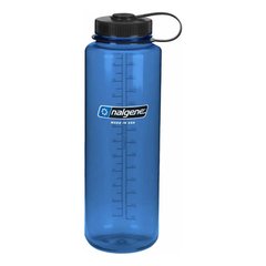 Пляшка для води Nalgene Wide Mouth Sustain Silo Bottle 1.4L, blue, Фляги, Харчовий пластик, 1.4, США, США