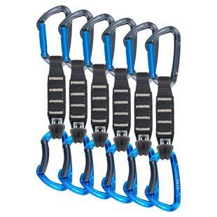 Оттяжка с карабинами Skylotec Lime Set NY PRO 12 cm 6 Pack Anthracite/Electric Blue, Anthracite/Electric Blue