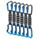 Оттяжка с карабинами Skylotec Lime Set NY PRO 12 cm 6 Pack Anthracite/Electric Blue, Anthracite/Electric Blue