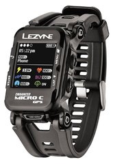 Часы Lezyne Micro C GPS Watch HR Loaded Y12, Черный, Часы
