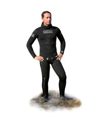 Мисливський гідрокостюм Omer Gold Black wetsuits jacket+pants (5мм) TG., black, 5, Для чоловіків, Мокрий, Для підводного полювання, Довгий, 4