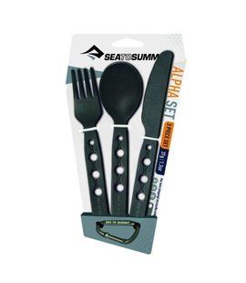 Набор столовых приборов Sea To Summit Alpha Cutlery Set, black, Столовые приборы, Пищевой пластик, Киев, Харьков, Одесса, Днепр, Запорожье, Львов, Кривой Рог, Винница, Полтава, Чернигов, Черкассы, Сумы, Хмельницкий, Черновцы, Ровно