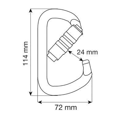 Карабін CAMP D Pro 2Lock, steel