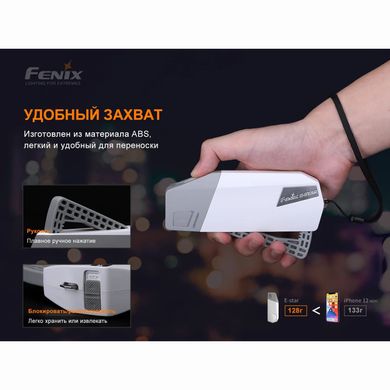Ліхтар ручний з автономним живленням Fenix E-STAR, black, Ручні