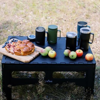 Стол складной пластиковый Tribe Camp Table Low T-EF-0003 Black, black, Столы для пикника