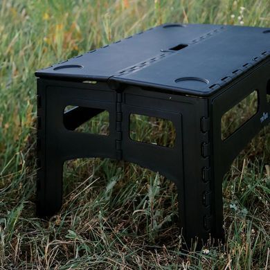 Стол складной пластиковый Tribe Camp Table Low T-EF-0003 Black, black, Столы для пикника