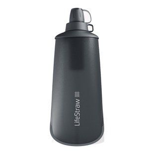 Бутылка-фильтр для воды LifeStraw Peak Squeeze 1L Dark Mountain Gray, Dark Mountain Gray, Мембранные, Фильтр для воды, Индивидуальные