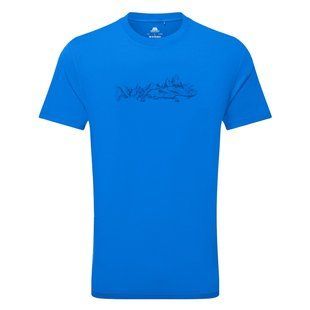 Футболка Mountain Equipment Groundup Skyline Men's Tee Atlantic Blue, Atlantic Blue, Для чоловіків, L, Футболки, Великобританія