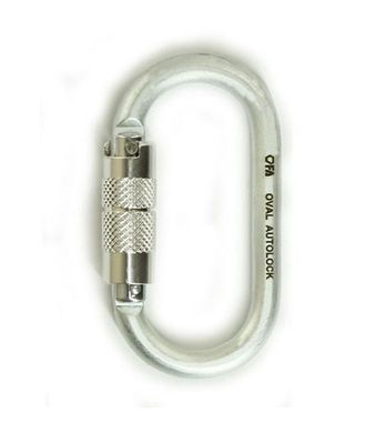 Карабін First Ascent Oval Аutolock, grey