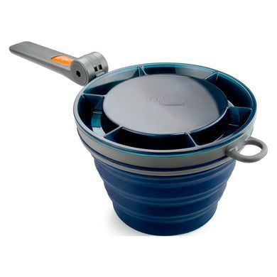 Кружка складная GSI Outdoors Collapsible Fairshare Mug (680 мл), blue, Кухлі, Пищевой силикон, 0.7, США, США, Киев, Харьков, Одесса, Днепр, Запорожье, Львов, Кривой Рог, Винница, Полтава, Чернигов, Черкассы, Сумы, Хмельницкий, Черновцы, Ровно