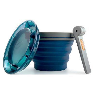 Кружка складная GSI Outdoors Collapsible Fairshare Mug (680 мл), blue, Кухлі, Пищевой силикон, 0.7, США, США, Киев, Харьков, Одесса, Днепр, Запорожье, Львов, Кривой Рог, Винница, Полтава, Чернигов, Черкассы, Сумы, Хмельницкий, Черновцы, Ровно