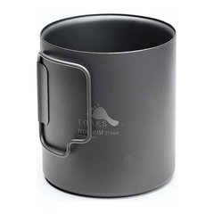 Кружка TOAKS Titanium 370ml Double Wall Cup, titanium, Горнята, Титан, 0.370, Китай, США