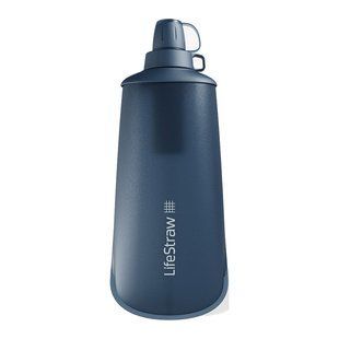 Бутылка-фильтр для воды LifeStraw Peak Squeeze 1L Mountain Blue, Mountain Blue, Мембранные, Фильтр для воды, Индивидуальные