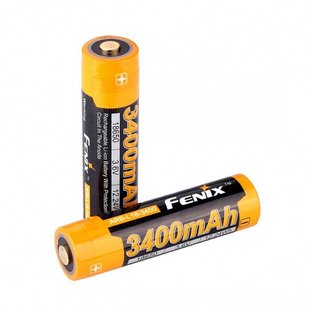 Акумулятор 18650 Fenix 3400 mAh ARB-L18-3400, Черный, Акумулятори