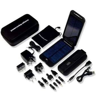 Портативний зарядний пристрій Powertraveller Powermonkey Extreme, black, Сонячні панелі з накопичувачем