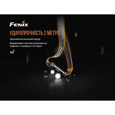 Ліхтар налобний Fenix HM65R, orange/gray, Налобні