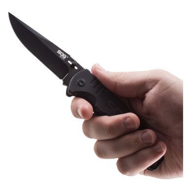 Ніж складаний SOG Salute, black, Складані ножі