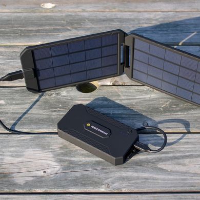 Сонячна панель з зарядним пристроєм Powertraveller Extreme Solar Kit, black, Сонячні панелі