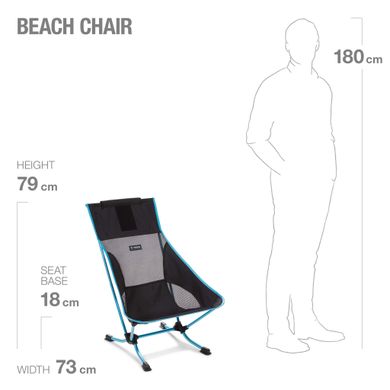 Стул Helinox Beach Chair, Blue Mesh, Стулья для пикника, Вьетнам, Нидерланды