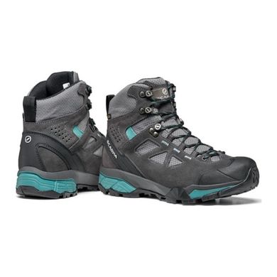 Трекинговые ботинки Scarpa ZG Lite GTX WMN, Dark Gray/Lagoon, Для женщин, С мембраной, Без рантов, 36, Киев, Харьков, Одесса, Днепр, Запорожье, Львов, Кривой Рог, Винница, Полтава, Чернигов, Черкассы, Сумы, Хмельницкий, Черновцы, Ровно, Италия