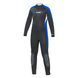 Гидрокостюм детский Bare Manta Full 5-4mm 10 лет, black/blue, 5, Для детей и подростков, Мокрый, Для дайвинга, Длинный