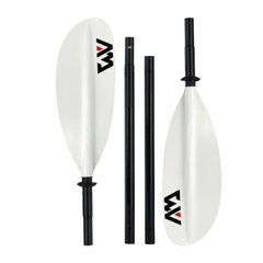 Весло для каяка Aqua Marina KP-1 Aluminum Kayak Paddle (4-section), black/white, Алюминий, Для взрослых, Для байдарок и каяков, Китай, 230