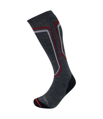 Шкарпетки Lorpen SMMM Mens Merino Ski Midweight, charcoal, 43-46, Для чоловіків, Гірськолижні, Вовняні