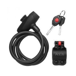 Велозамок KLS Coil 10 1500, Черный, Велозамки