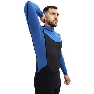 Гідрокостюм Marlin Tropic Man 3mm Blue/Black, blue/black, 3, Для чоловіків, Мокрий, Для дайвінгу, Довгий, M