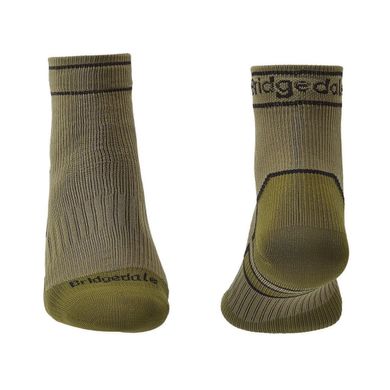 Мембранні шкарпетки Bridgedale Storm Sock MW Ankle, khaki, L, Універсальні, Трекінгові, Низькі, З мембраною, Великобританія, Великобританія