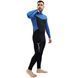Гідрокостюм Marlin Tropic Man 3mm Blue/Black, blue/black, 3, Для чоловіків, Мокрий, Для дайвінгу, Довгий, M