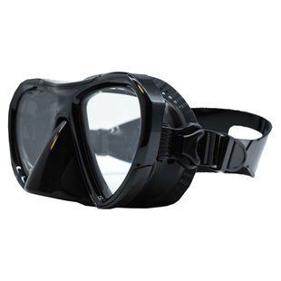 Маска Marlin Diamond Black, black, Для дайвінгу, Двоскляна
