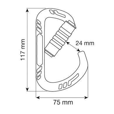 Карабін CAMP Guide XL 3Lock, blue
